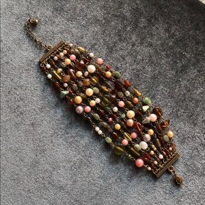Stella & Dot multi strand stone bracelet